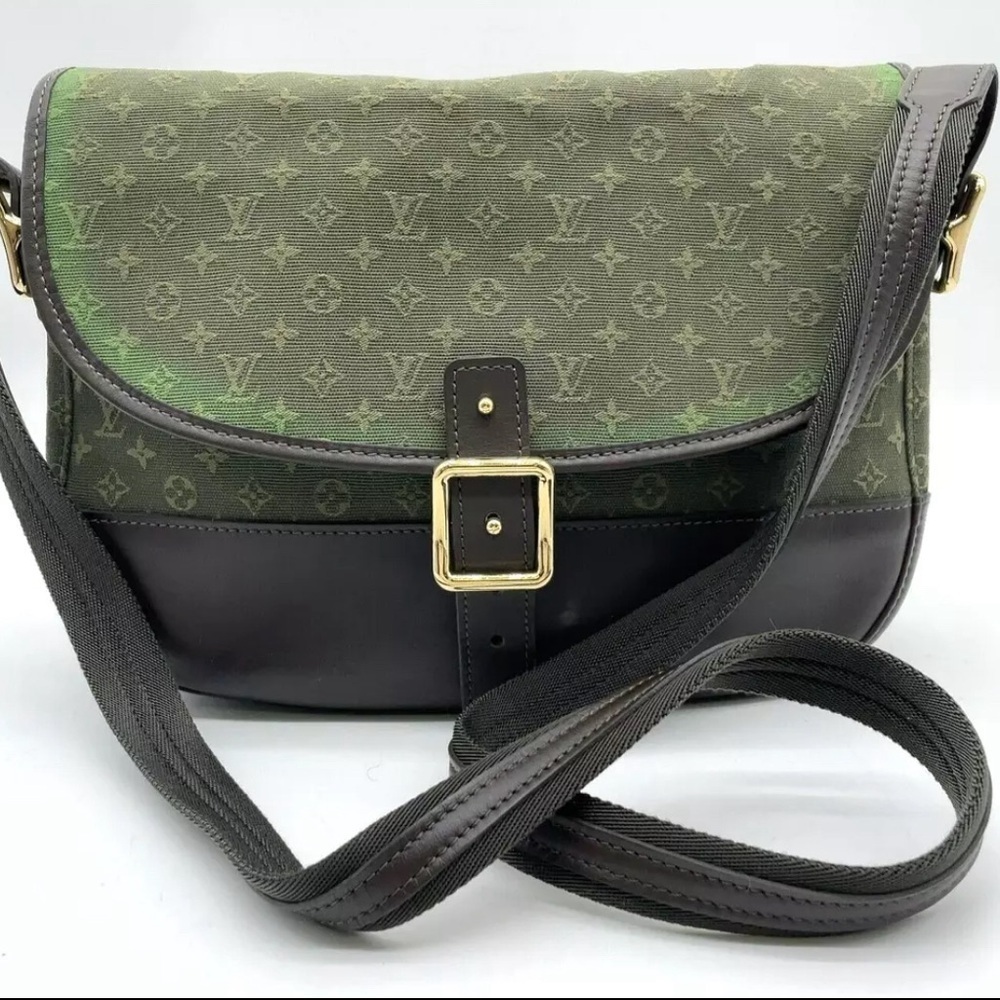 Authentic Louis Vuitton Monogram Mini Khaki Belanger Shoulder bag